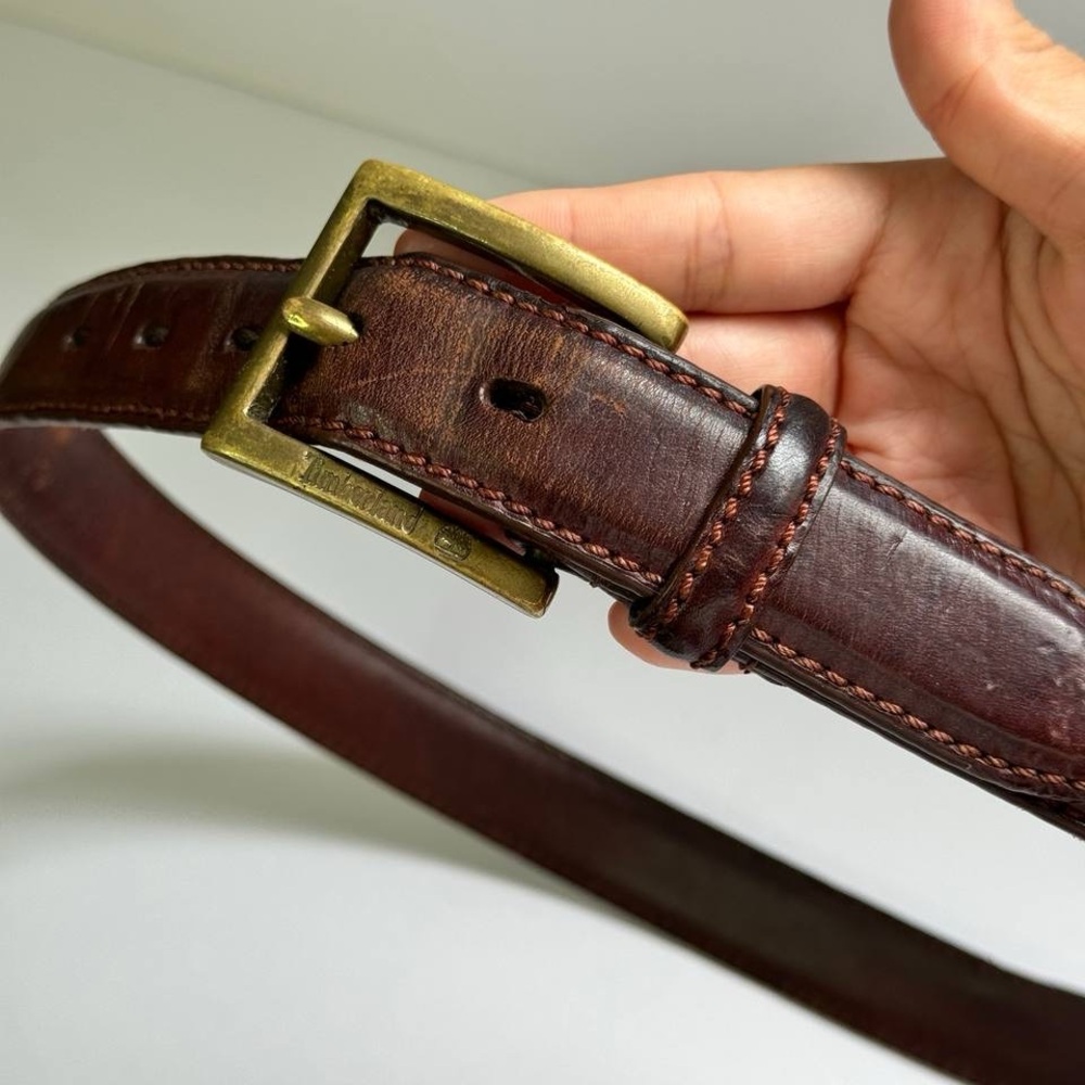 Timberland Men’s Leather Belt Brown